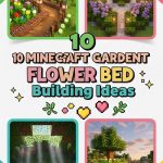 10 Minecraft Garden Flower Bed Building Ideas