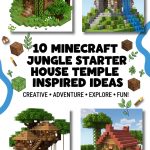 10 Minecraft Jungle Starter House Temple Inspired Ideas